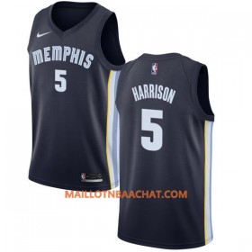 Maillot NBA Memphis Grizzlies Andrew Harrison 5 Nike 2017-18 Navy Swingman - Homme